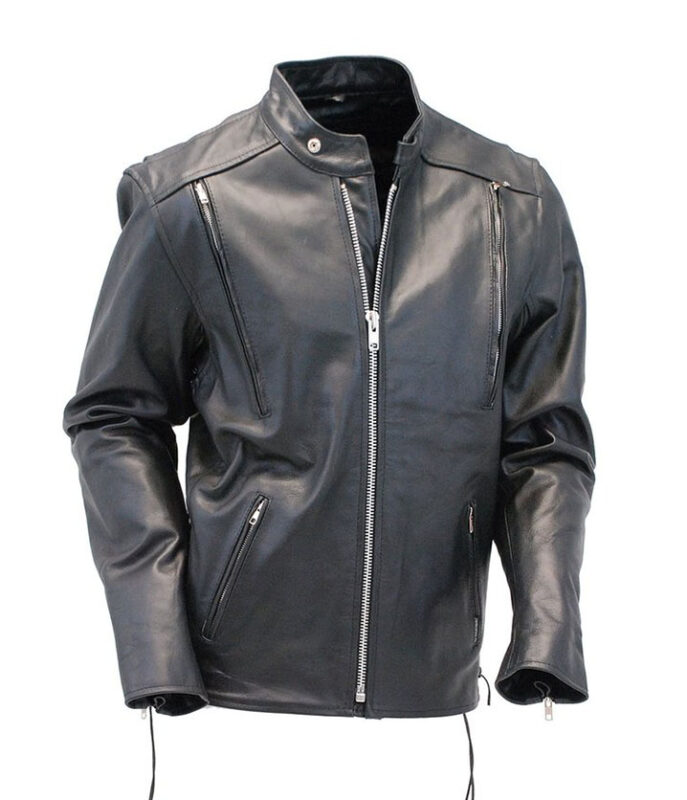 Mens Black Leather Jackets for Sale - Bomber Leather Jackets
